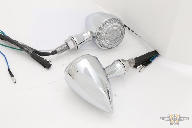 Colorado LED Turn Signal Chrome Clear LED For Harley-Davidson