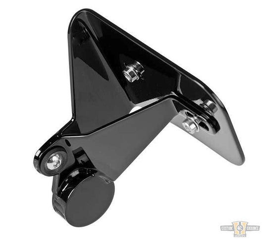 Short Seitlicher Kennzeichenhalter Black Gloss For Harley-Davidson