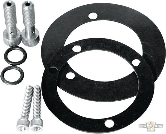 Breather Bracket Black Wrinkled For Harley-Davidson