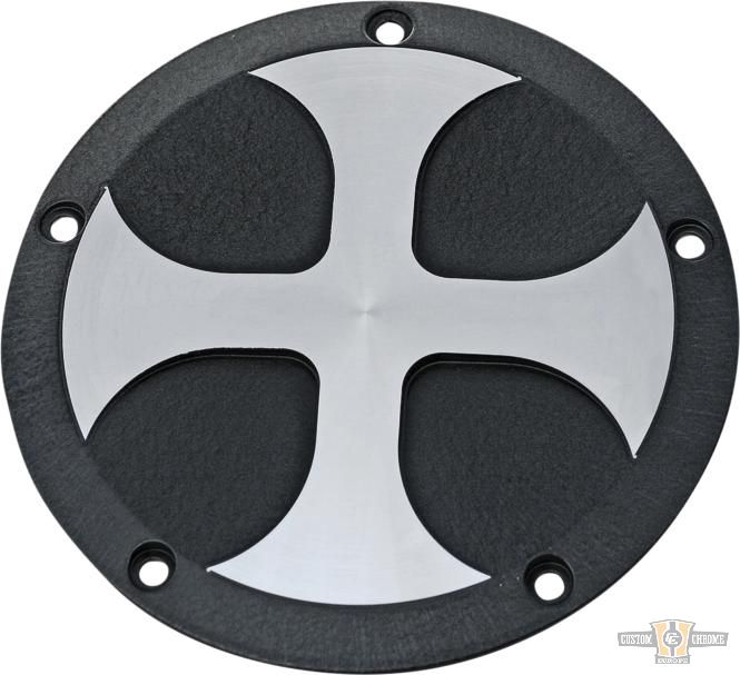 Cross Clutch Cover Bi-Color Anodized For Harley-Davidson