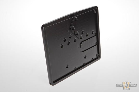 Inside License Plate Base Plate Black Satin For Harley-Davidson