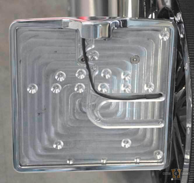 Inside License Plate Base Plate Polished For Harley-Davidson