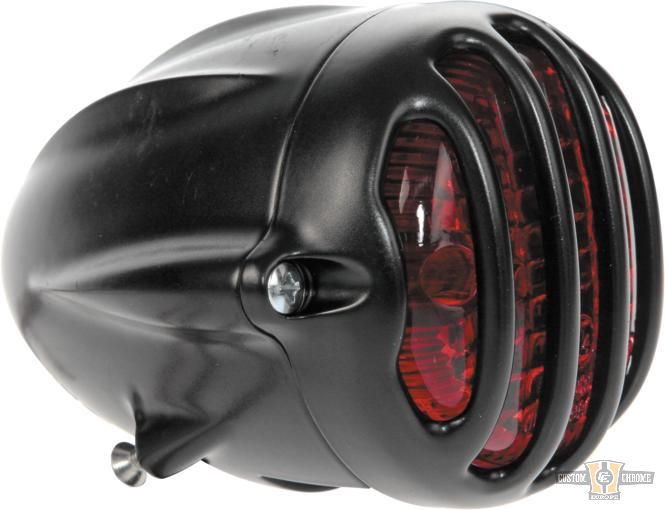 Alcatraz LED Taillight without Mounting Bracket Flat Black Dual Filament For Harley-Davidson