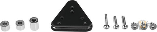 Down & Inside License Plate Bracket Black For Harley-Davidson