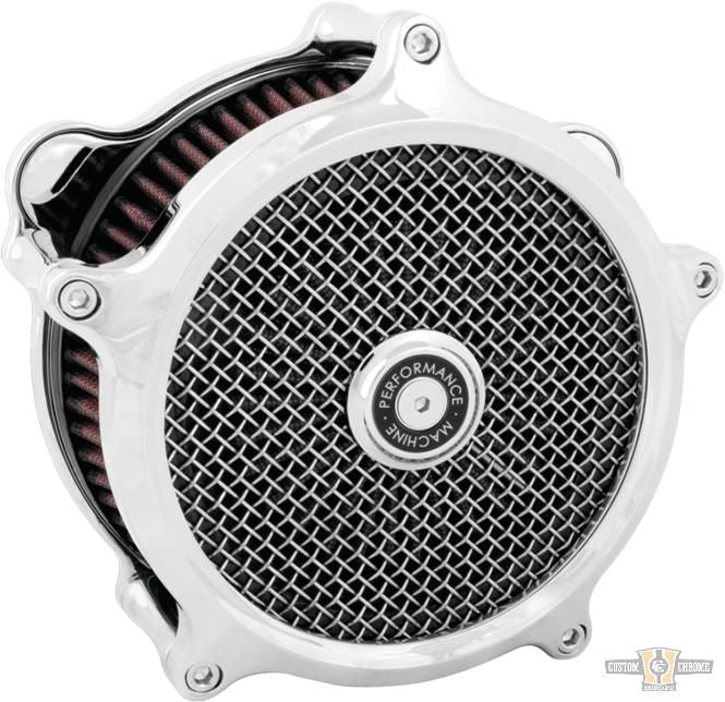 Super Gas Air Cleaner Chrome For Harley-Davidson