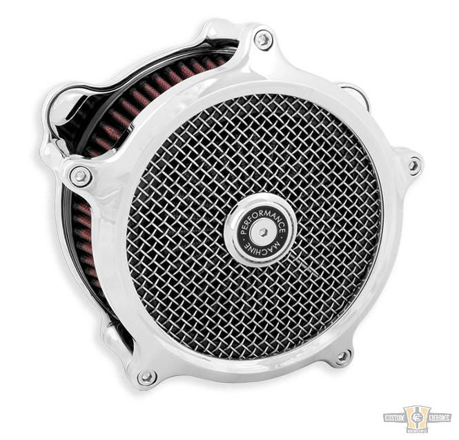 Super Gas Air Cleaner Chrome For Harley-Davidson