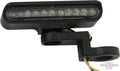 Stripe LED Turn Signal with Mirror Mount Black Clear LED For Harley-Davidson