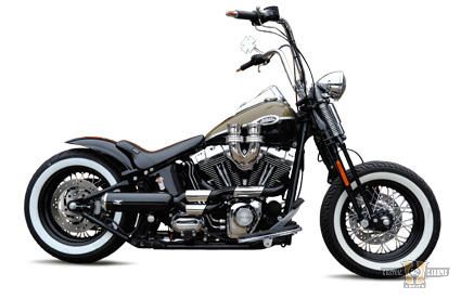 Skull Headers E3 Bomb V2 Exhaust System Polished For Harley-Davidson