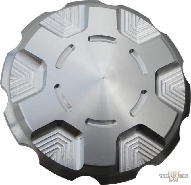 Techno Gas Cap Silver For Harley-Davidson