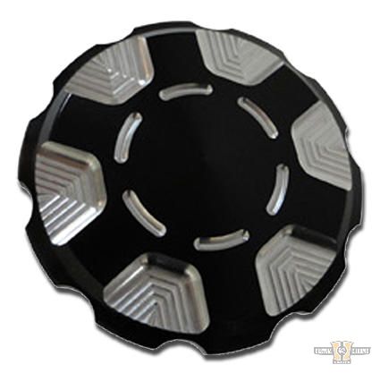 Techno Gas Cap Black For Harley-Davidson