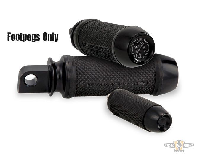 Elite Footpegs Black For Harley-Davidson