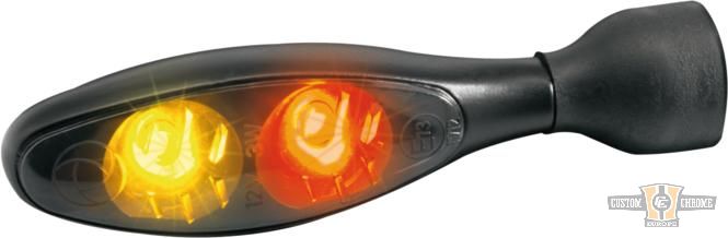 Micro 1000 DF Dark LED Turn Signal/Taillight/Brake Light Black Smoke LED For Harley-Davidson