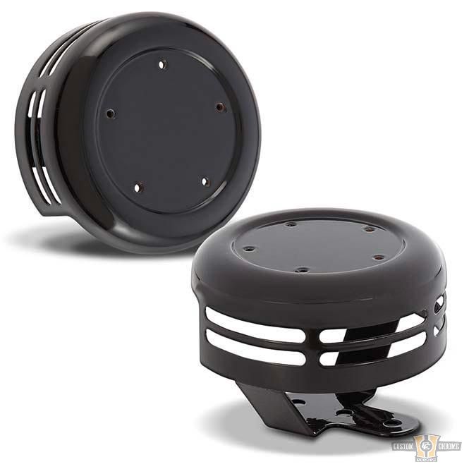 5-Hole Horn Cover Black For Harley-Davidson