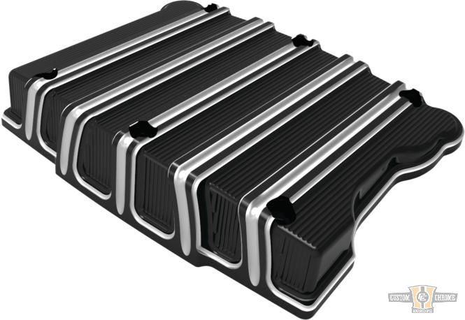 10-Gauge Rocker Box Cover Black Anodized For Harley-Davidson