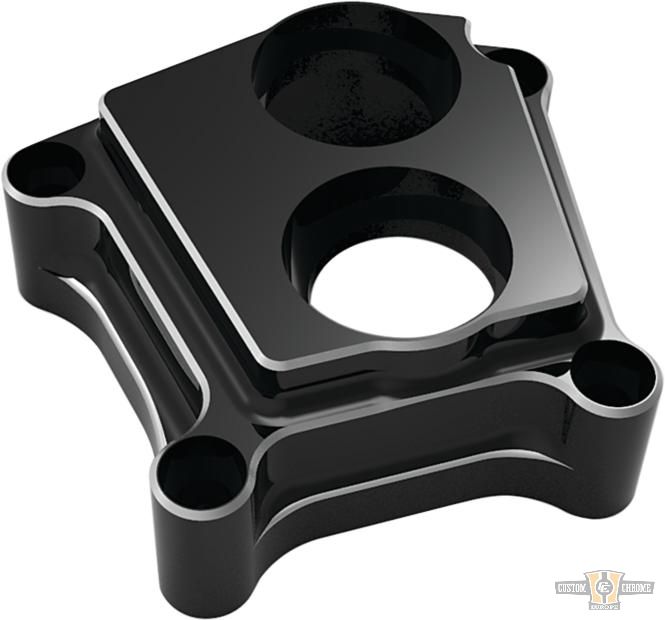 10-Gauge Lifter Block Covers Black Anodized For Harley-Davidson