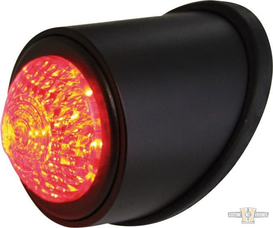 Old School Type 1 LED Taillight Black LED For Harley-Davidson