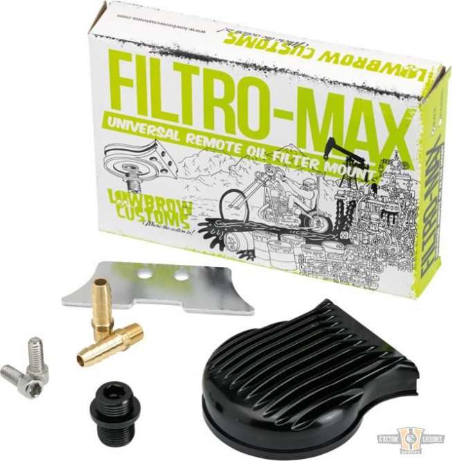 Filtro Max Oilfilter Mount Black For Harley-Davidson