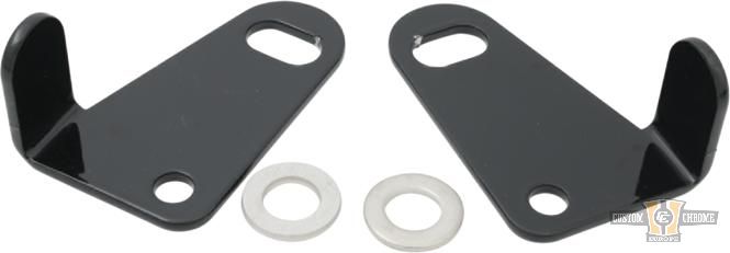 Rear Turn Signal Bracket Black Gloss For Harley-Davidson