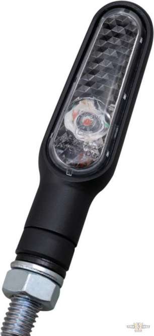 D-Light LED Turn Signal Black Clear LED For Harley-Davidson