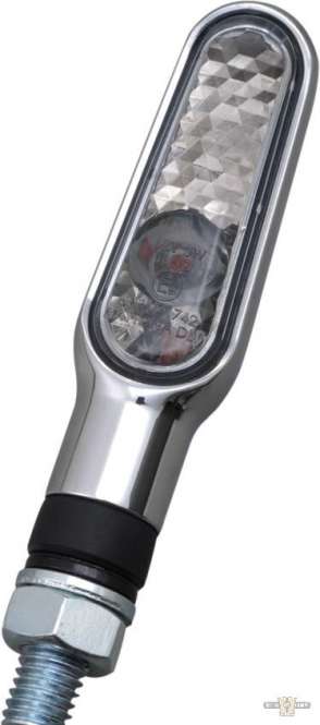 D-Light LED Turn Signal Chrome Smoke LED For Harley-Davidson