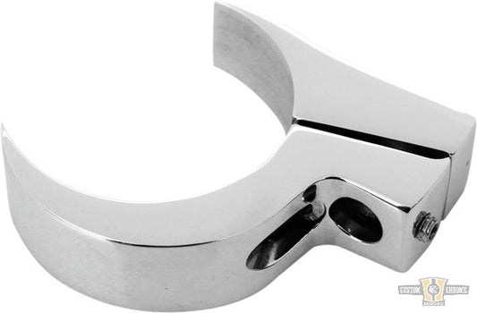 Quicky Turn Signal Clamp Polished For Harley-Davidson