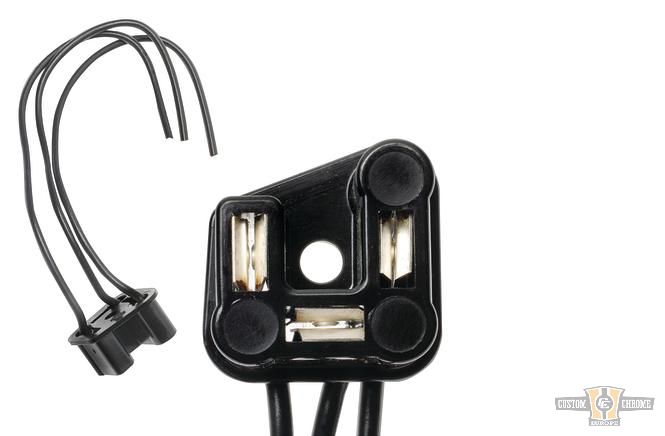 H4 Headlight Female Connector Black For Harley-Davidson