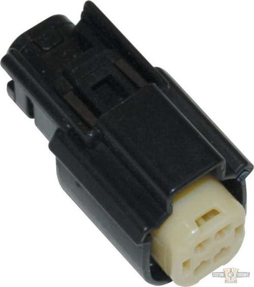 4-Position Molex MX-150 Series Female Connector Black For Harley-Davidson