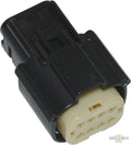 8-Position Molex MX-150 Series Female Connector Black For Harley-Davidson