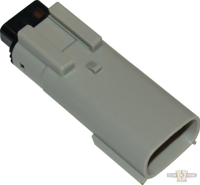 3-Position Molex MX-150 Series Male Connector Gray For Harley-Davidson