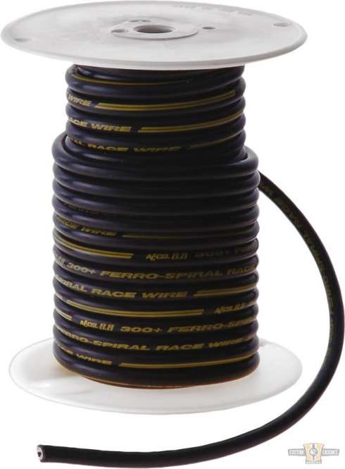 60 ft Spool Spark Plug Wire Black For Harley-Davidson