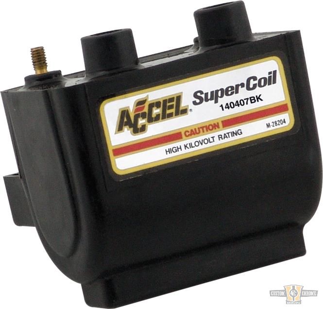 Super Ignition Coil Black 4,7 Ohm Dual Fire For Harley-Davidson