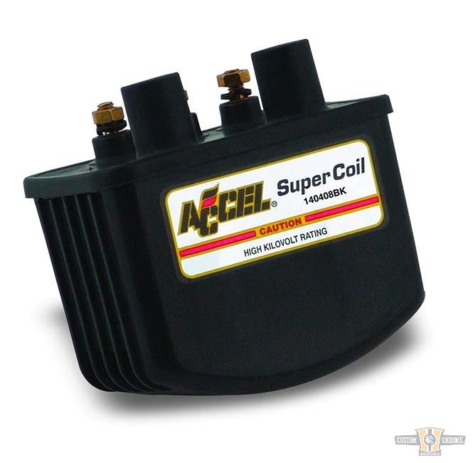 Single Fire Super Coil Ignition Coil Black 3 Ohm Single Fire For Harley-Davidson