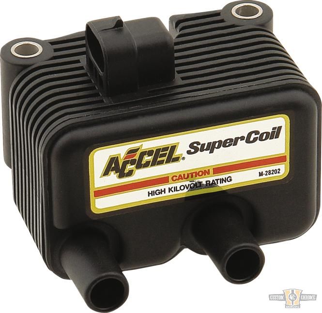Super Coil Ignition Coil Black 5 Ohm Dual Fire For Harley-Davidson