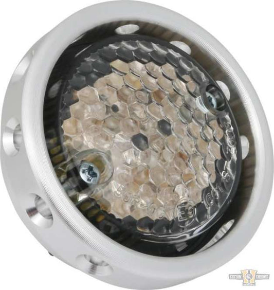 Retro Drilled LED Taillight Aluminum Black LED For Harley-Davidson