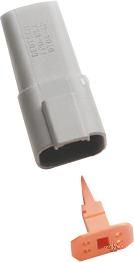 4 Wire Female Connector Housing Gray For Harley-Davidson