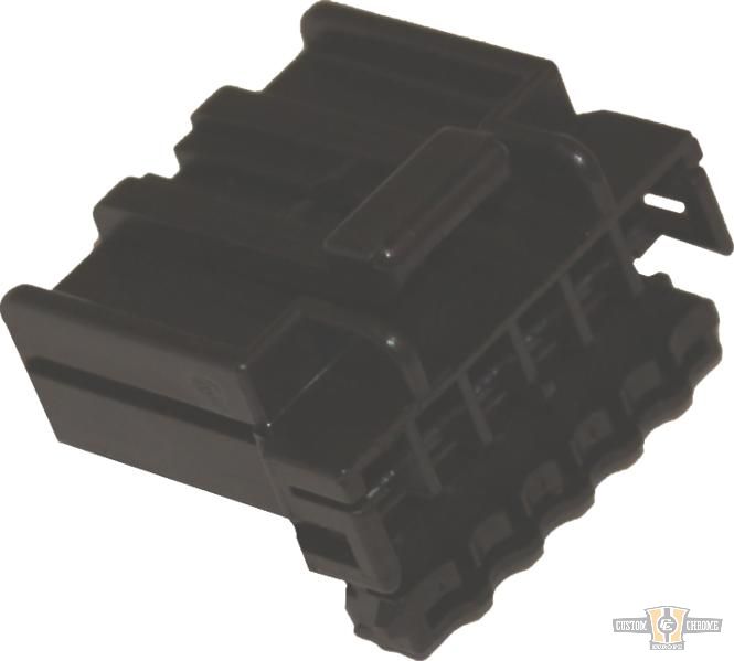 6-Wire Plug AMP Multilock Connector Housing Black For Harley-Davidson