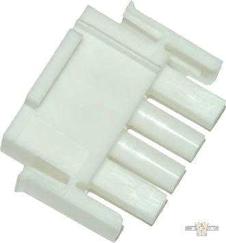 4-Wire Plug AMP Mate-N-Lock Connector Housing White For Harley-Davidson