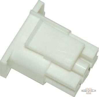 6-Wire Plug AMP Mate-N-Lock Connector Housing White For Harley-Davidson