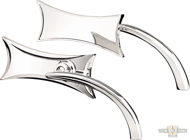 Four Point Micro Mirror Chrome For Harley-Davidson