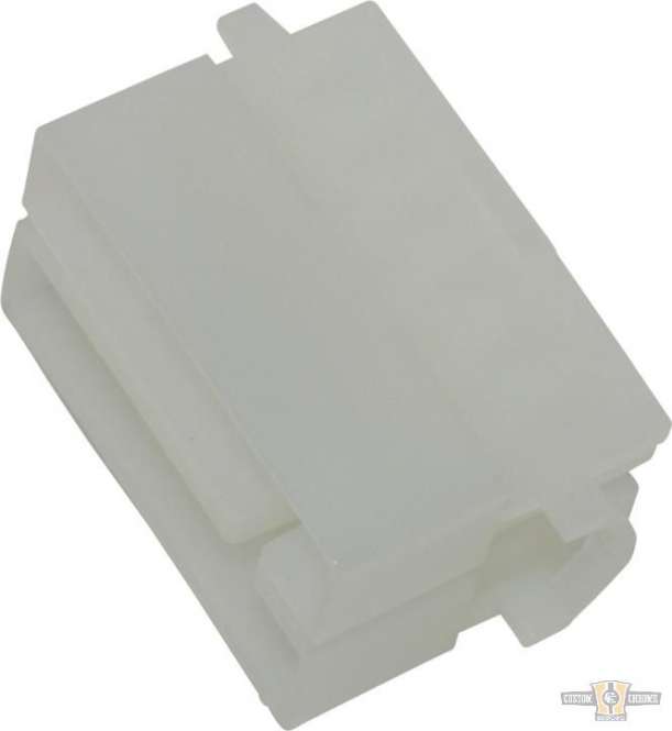 AMP 12-Position Male Mate-n-Lock OEM Style Connector Housing White For Harley-Davidson