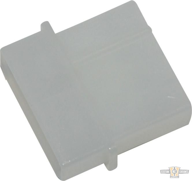 AMP 4-Position Male Mate-n-Lock OEM Style Connector Housing White For Harley-Davidson