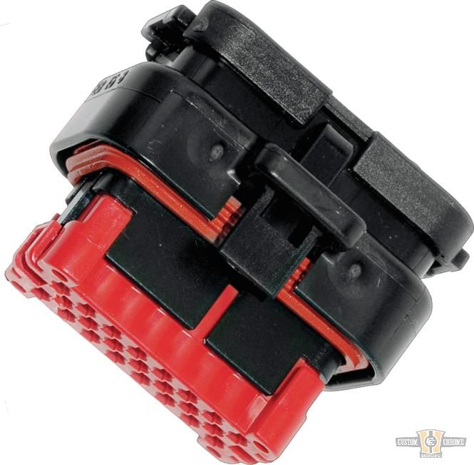 23-Position Fairing Radio Plug Black For Harley-Davidson