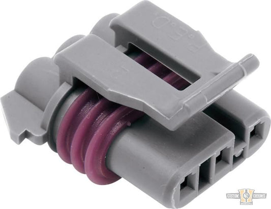 OEM Map Sensor Connector with Terminals Gray For Harley-Davidson