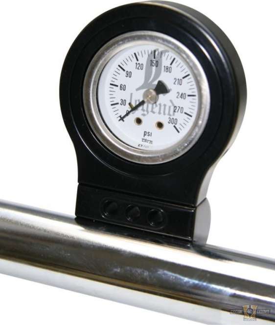 Gauge 40mm Handlebar Adapter Polished For Harley-Davidson
