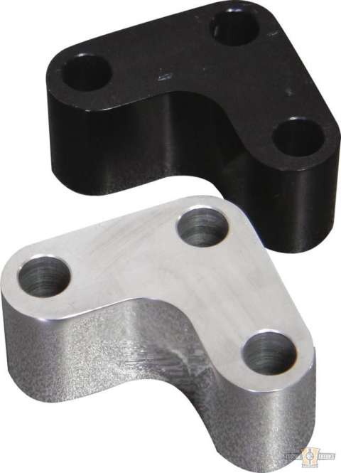 Forward Control Spacer Bracket Black For Harley-Davidson