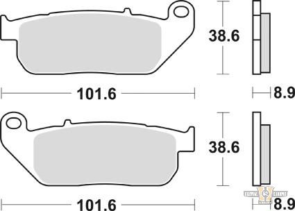 Sinter Street Replacement Brake Pads For Harley-Davidson