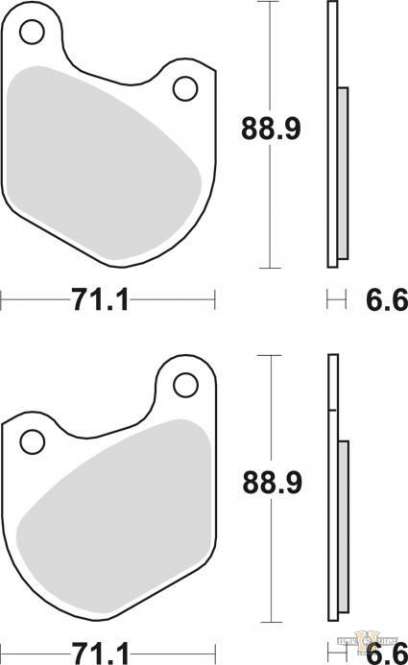 Organic Replacement Brake Pads For Harley-Davidson