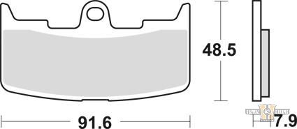 Sinter Street Replacement Brake Pads For Harley-Davidson