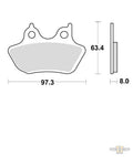Sinter Street Replacement Brake Pads For Harley-Davidson