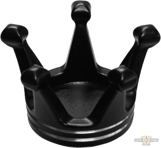 King Crime Oil Tank Plug Cap Black For Harley-Davidson